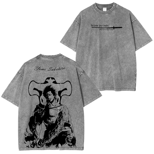 Yami Sukehiro Black Clover Vintage washed T-shirt/Crewneck/Hoodie