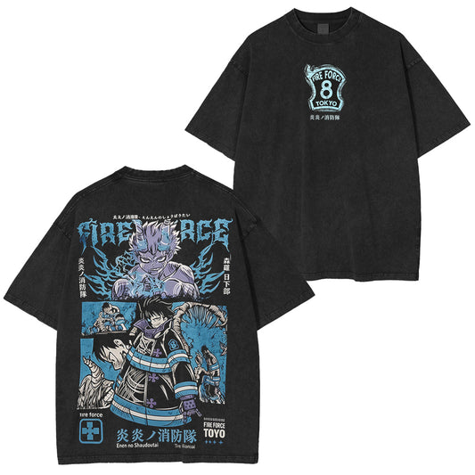 Fire Force Vintage washed T-shirt/Crewneck/Hoodie