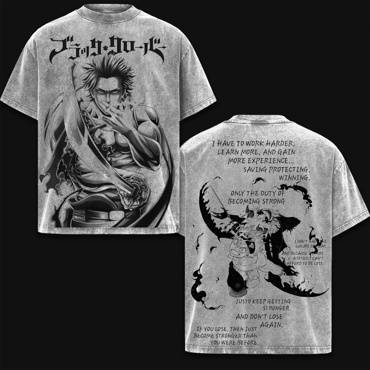 Black Clover Washed T-shirt/Crewneck/Hoodie