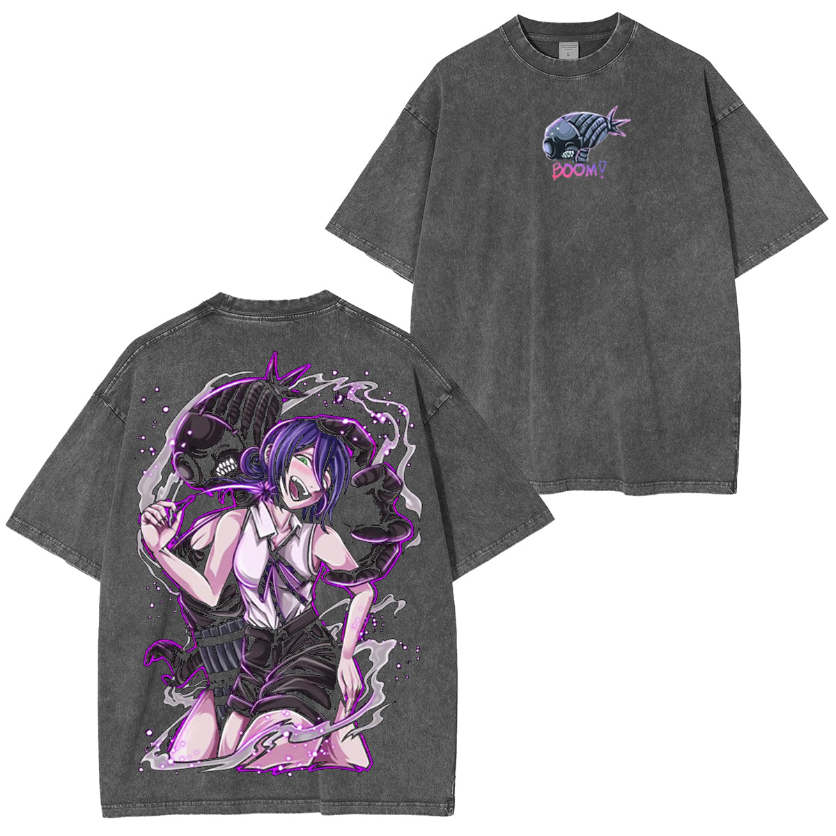 Chainsaw Man Vintage Washed T-shirt/Crewneck/Hoodie
