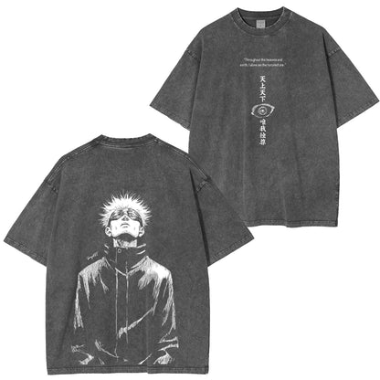 Gojou Satoru Jujutsu Kaisen Anime Acid Polera Unisex Lavada