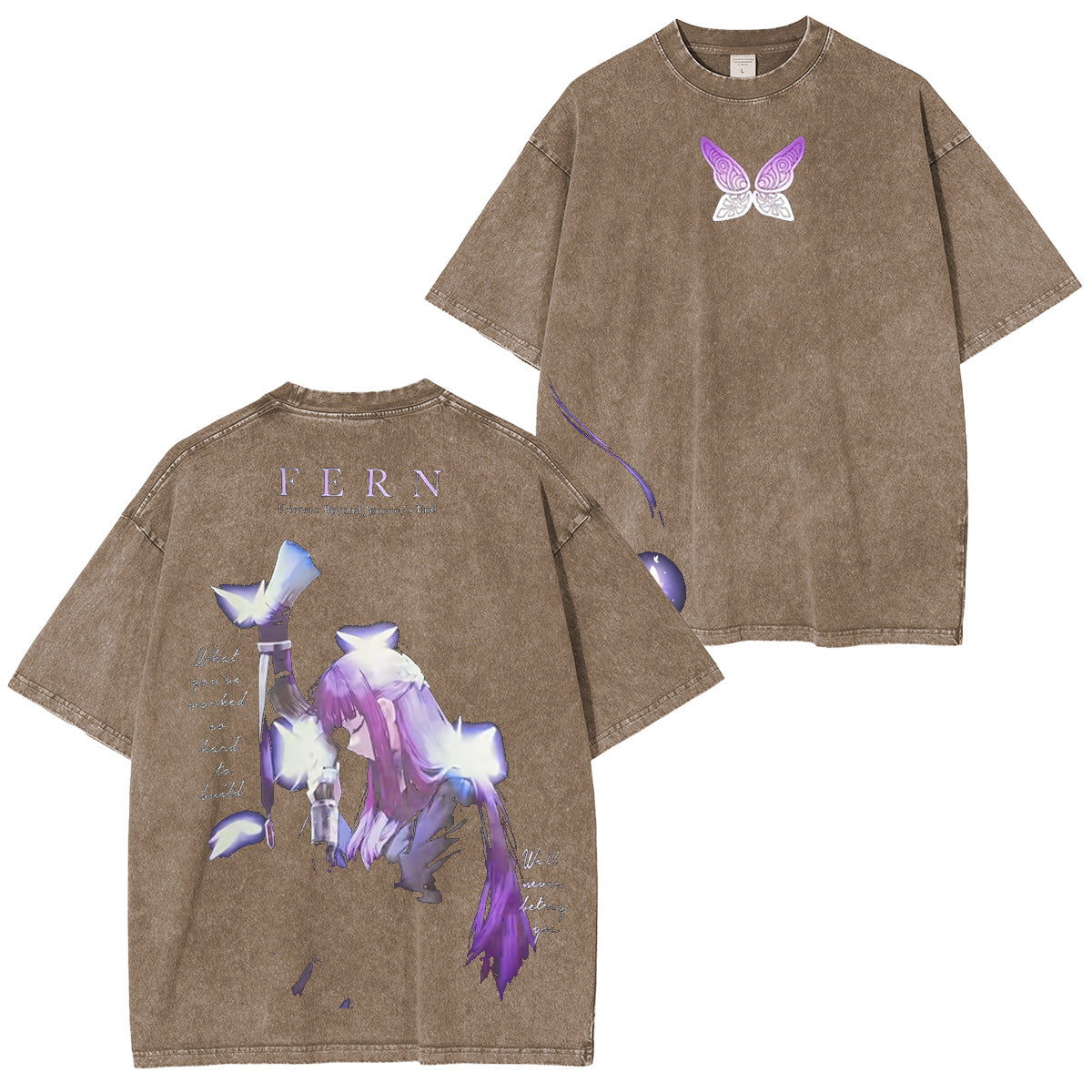 Frieren: Beyond Journey��s End Washed T-shirt/Crewneck/Hoodie