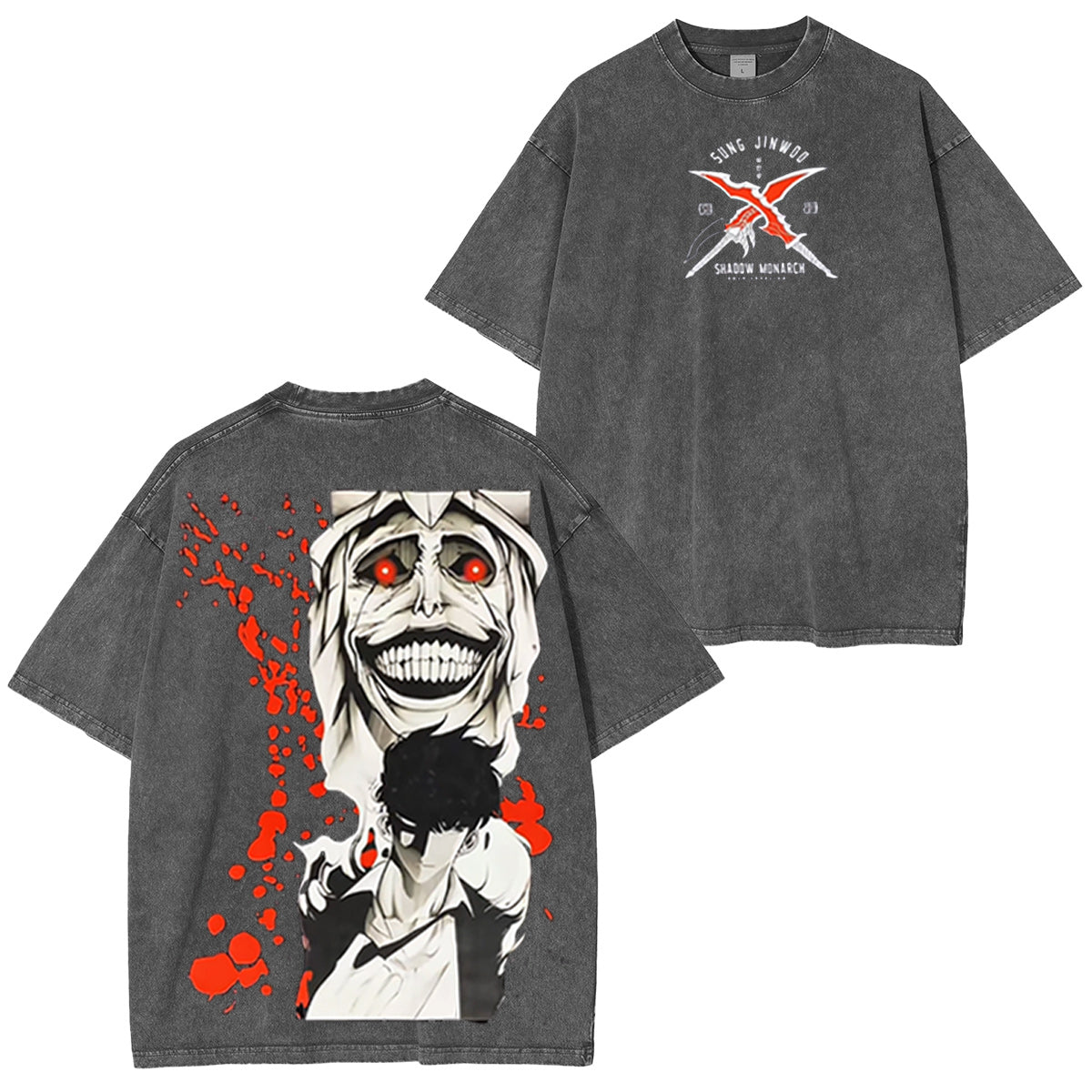 Solo Leveling Washed T-shirt/Crewneck/Hoodie