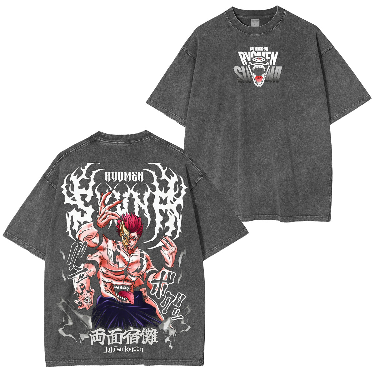 Ryomen Sukuna Jujutsu Kaisen Washed T-shirt/Crewneck/Hoodie