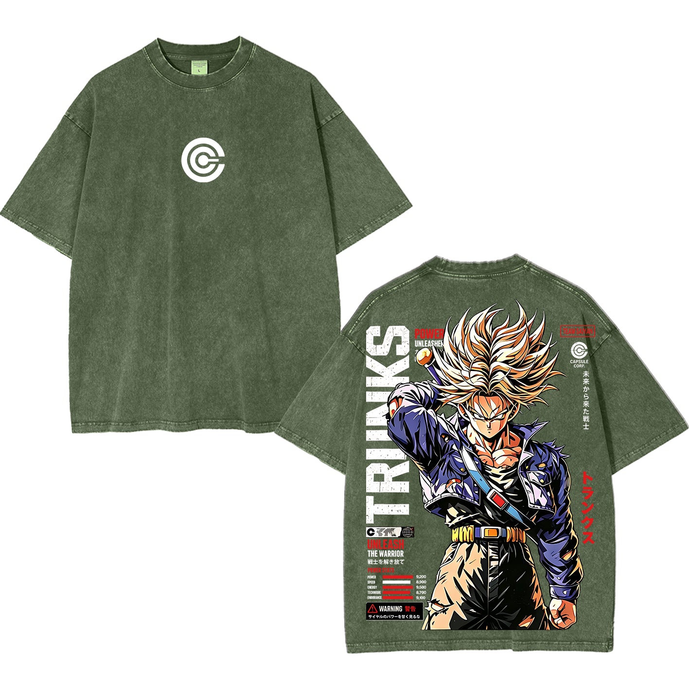 Future Trunks Dragon Ball Vintage Unisex Washed T-Shirt