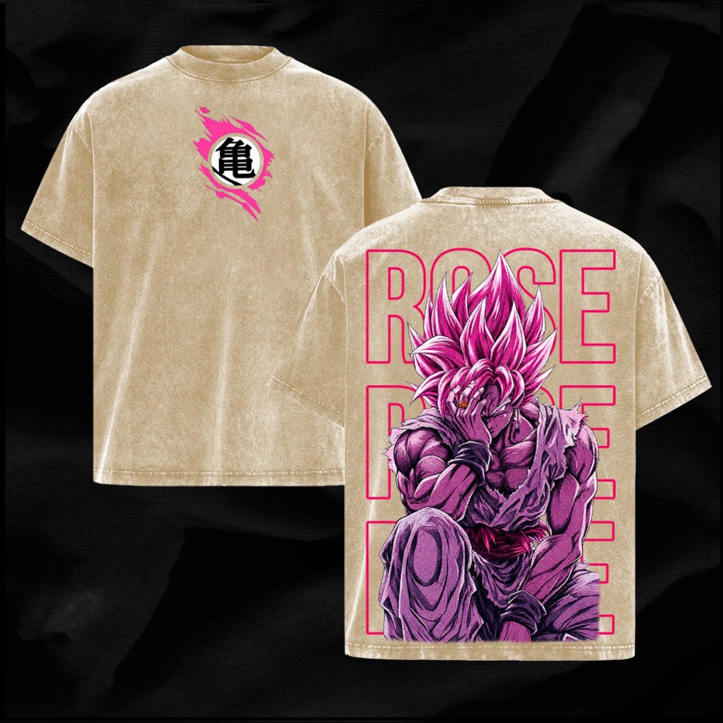 Dragon Ball Super Saiyan Rosé Polera Unisex Lavada