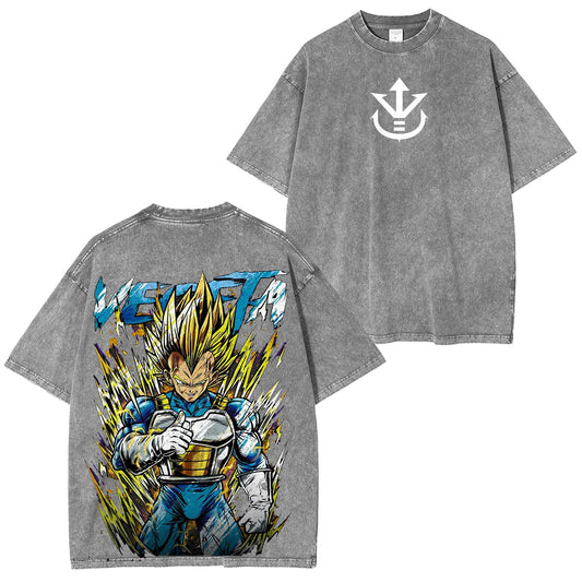 princevegeta :Vegeta Vintage washed T-shirt/Crewneck/Hoodie