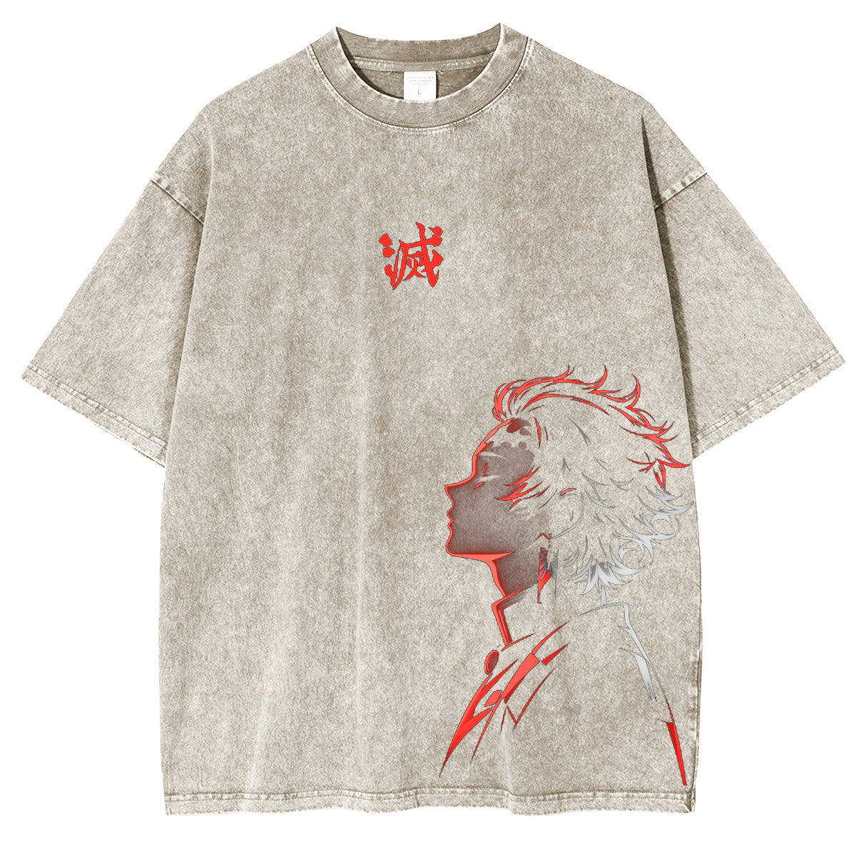 Demon slayer Anime Polera Unisex Lavada