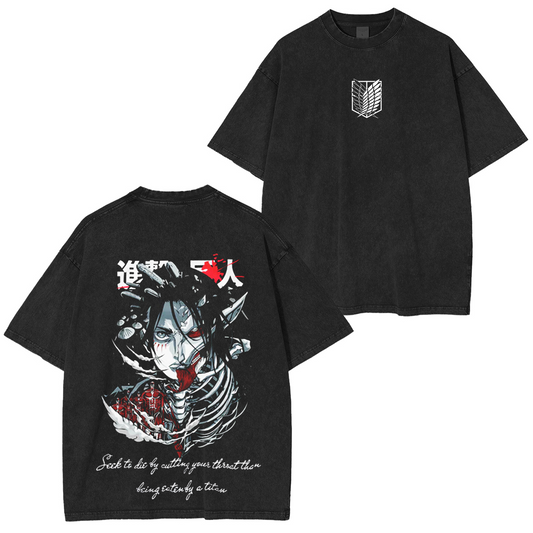 Attack on Titan Vintage Washed T-shirt/Crewneck/Hoodie