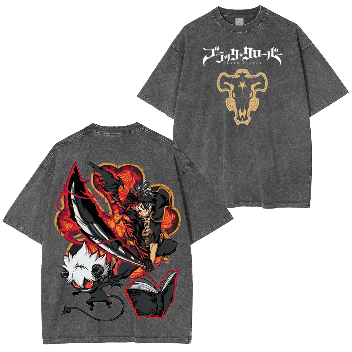 Black Clover Vintage Washed T-shirt/Crewneck/Hoodie