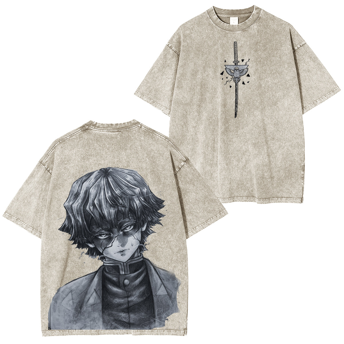 Demon Slayer Vintage washed T-shirt/Crewneck/Hoodie