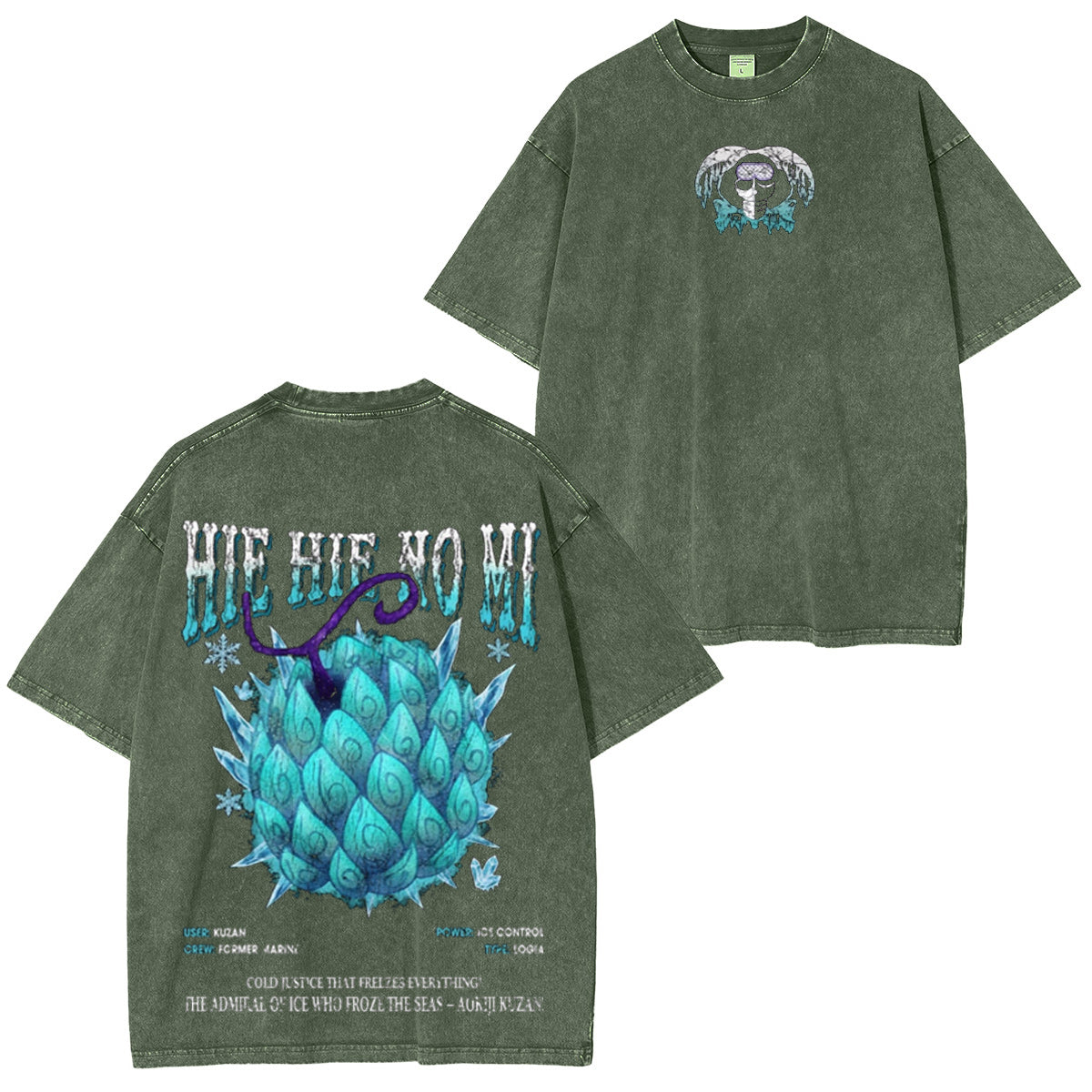 Hie Hie no Mi One Piece Vintage Washed T-shirt/Crewneck/Hoodie