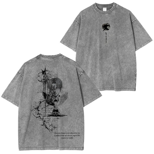 Attack on Titan ：Levi Ackerman Vintage washed T-shirt/Crewneck/Hoodie