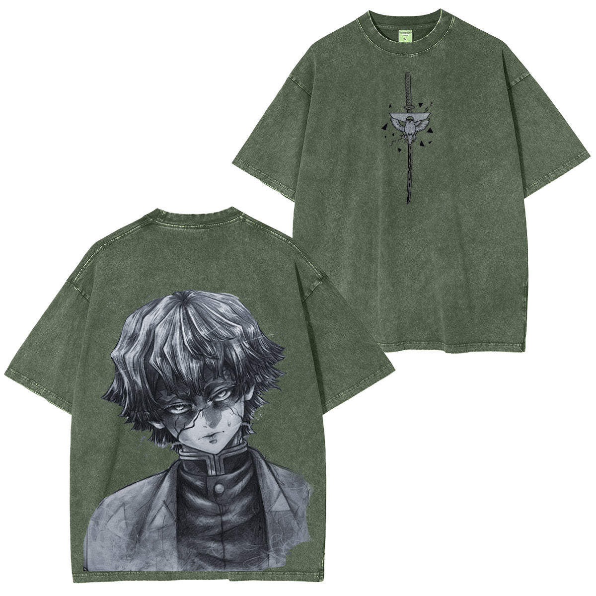 Demon Slayer Vintage washed T-shirt/Crewneck/Hoodie