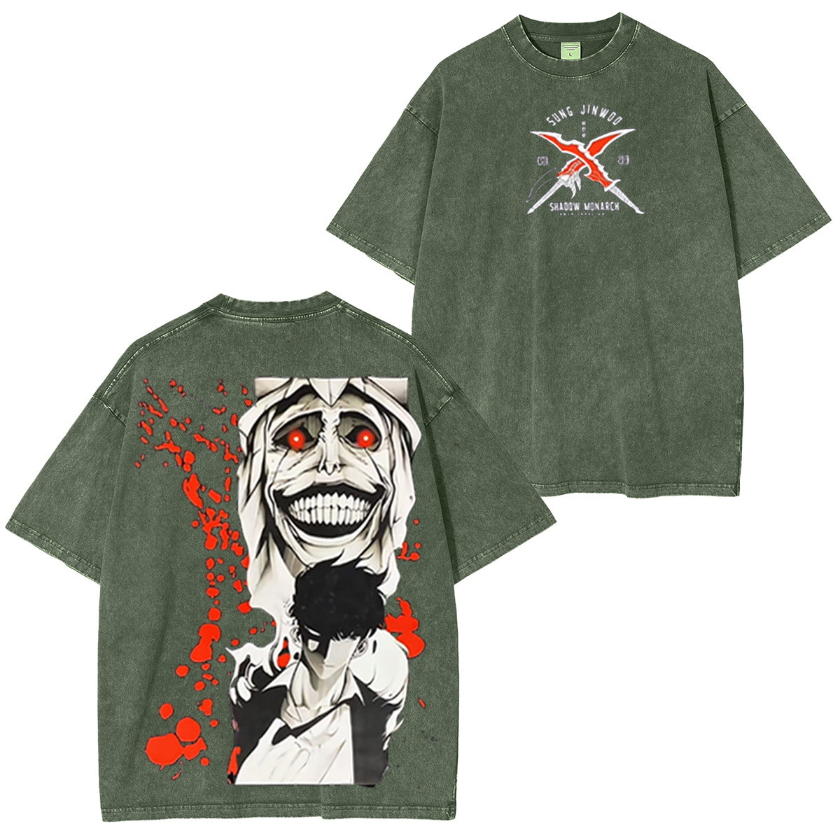 Solo Leveling Washed T-shirt/Crewneck/Hoodie