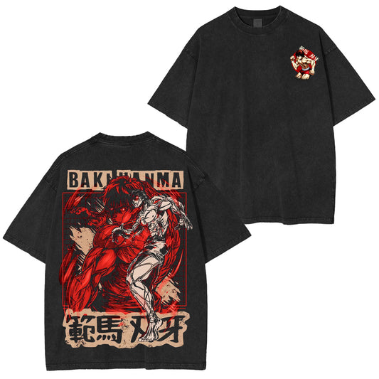 Baki Hanma Washed T-shirt/Crewneck/Hoodie