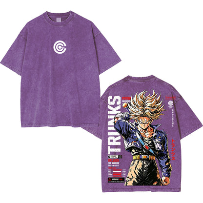 Future Trunks Dragon Ball Vintage Unisex Washed T-Shirt