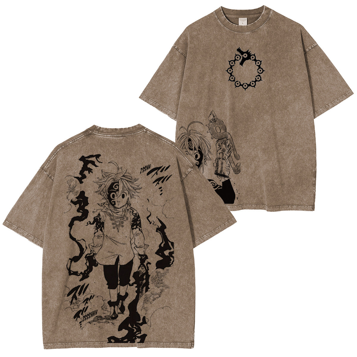 The Seven Deadly Sins :Meliodas Vintage washed T-shirt/Crewneck/Hoodie