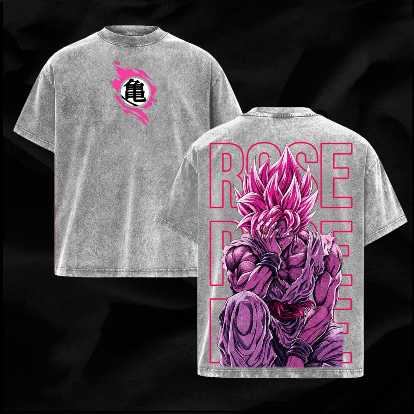 Dragon Ball Super Saiyan Rosé Polera Unisex Lavada
