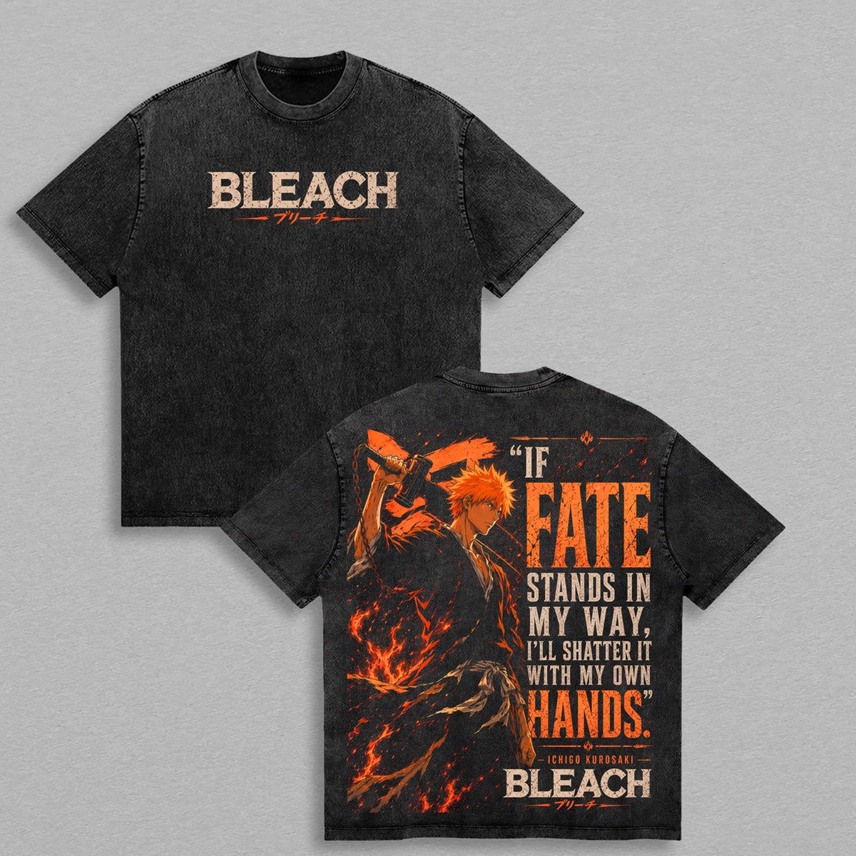Ichigo Bleach Polera Lavada