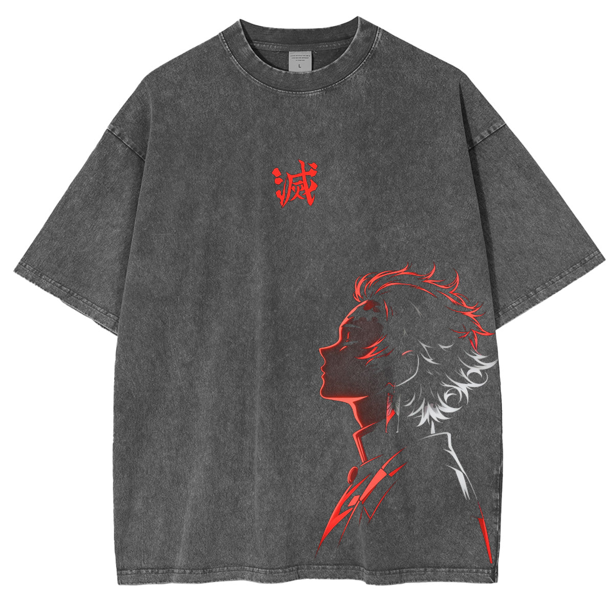 Demon slayer Anime Polera Unisex Lavada