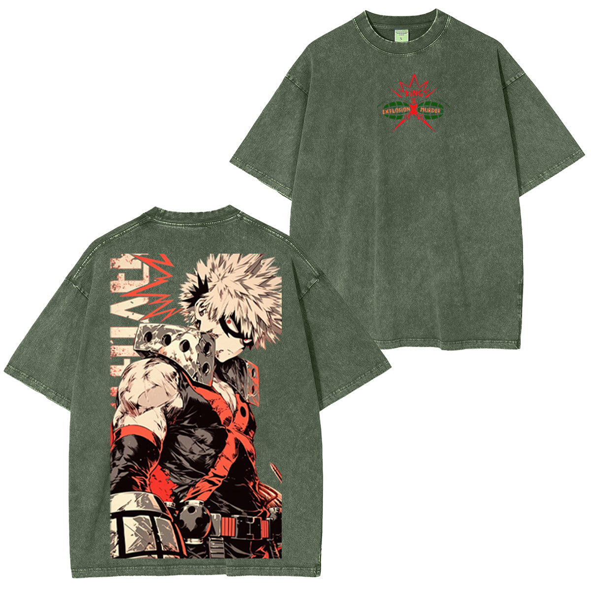 My Hero Academia Vintage Washed T-shirt/Crewneck/Hoodie