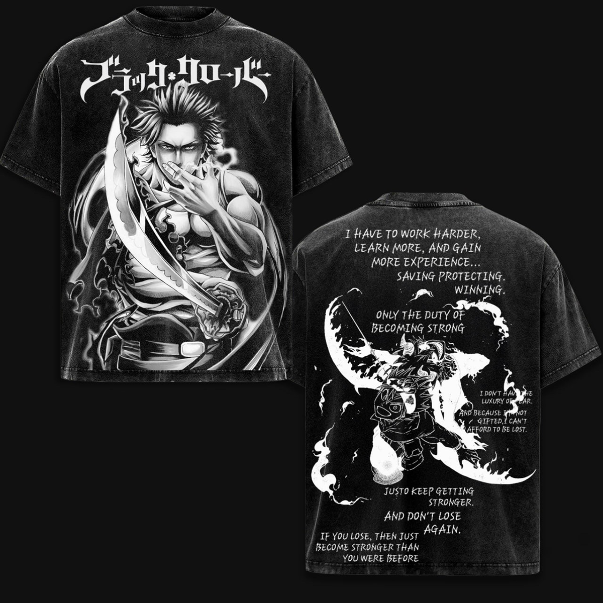Black Clover Washed T-shirt/Crewneck/Hoodie