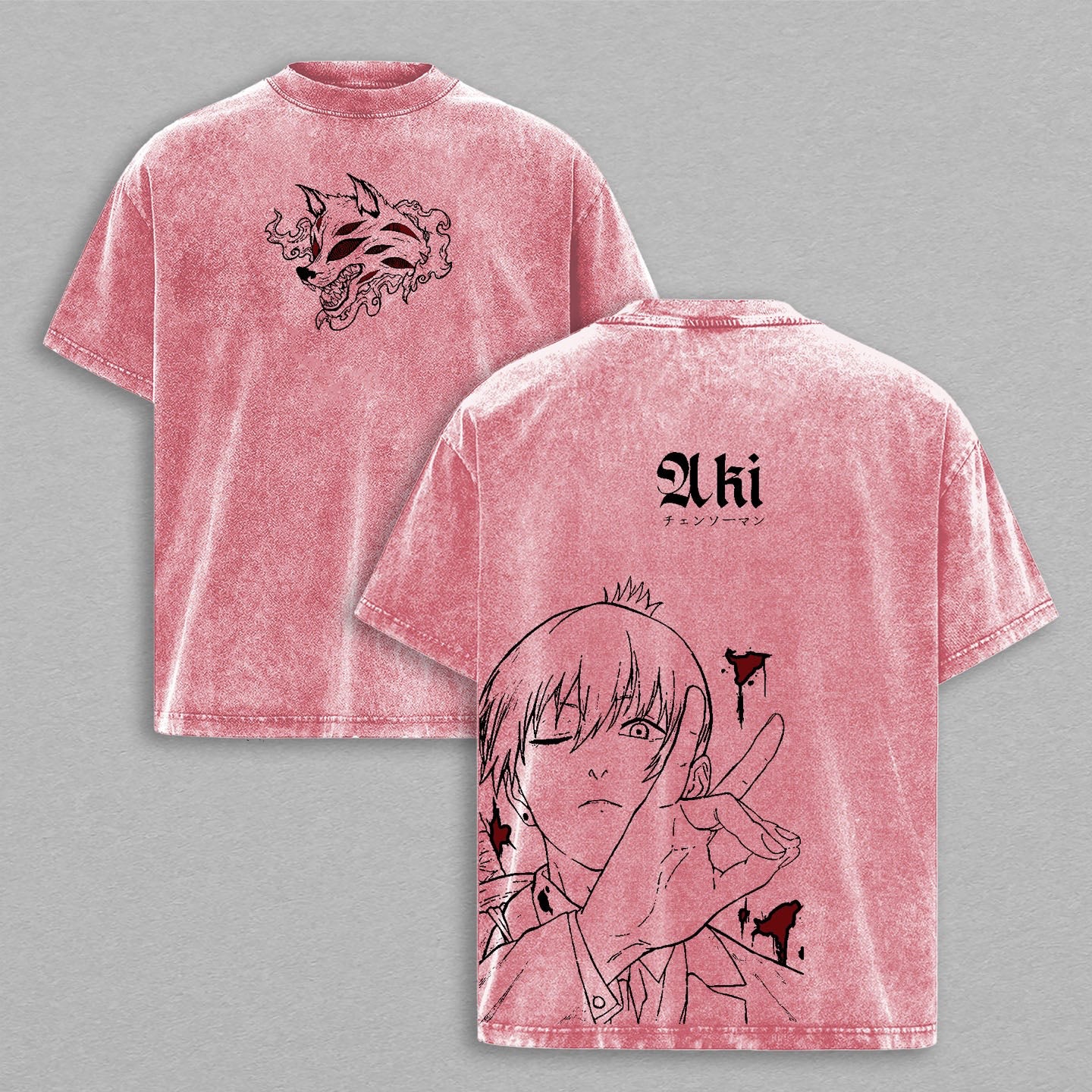 Aki Hayakawa Chainsawman Vintage Washed T-shirt/Crewneck/Hoodie