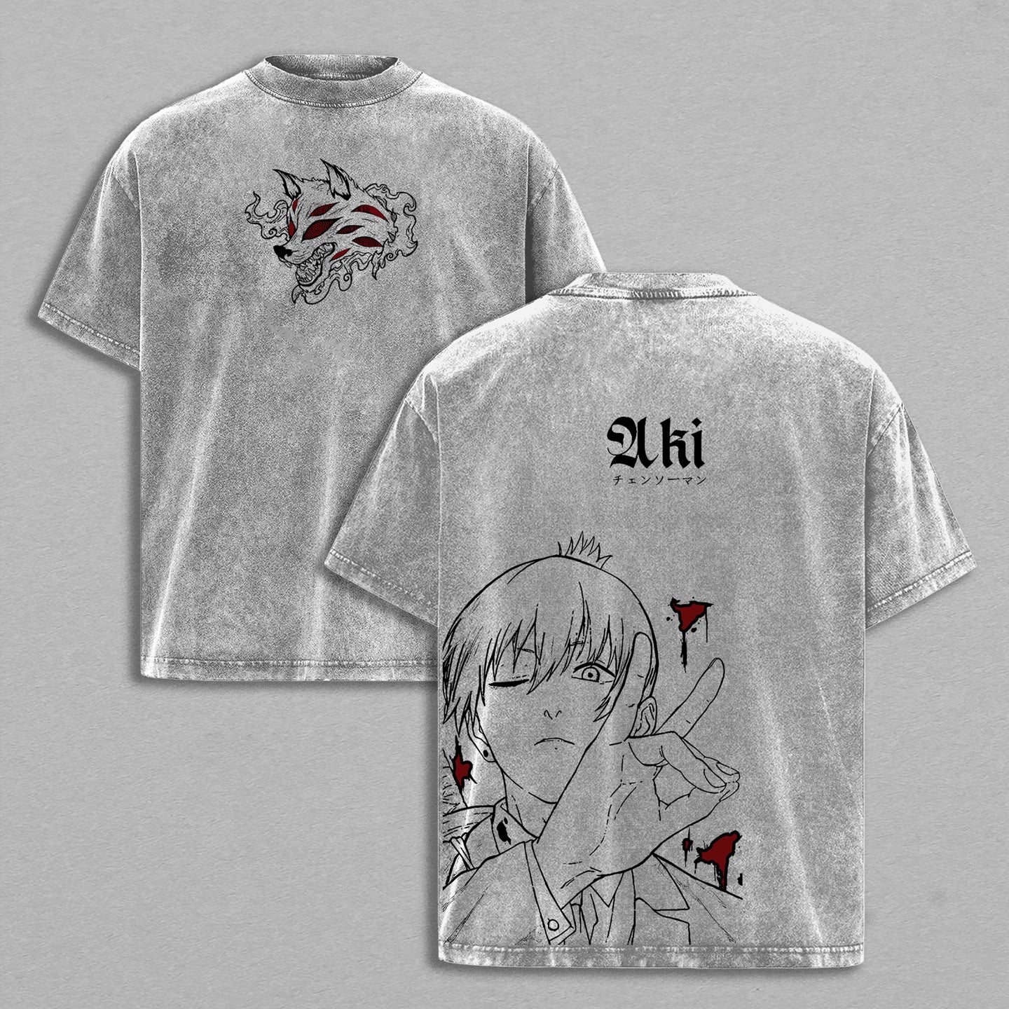 Aki Hayakawa Chainsawman Vintage Washed T-shirt/Crewneck/Hoodie