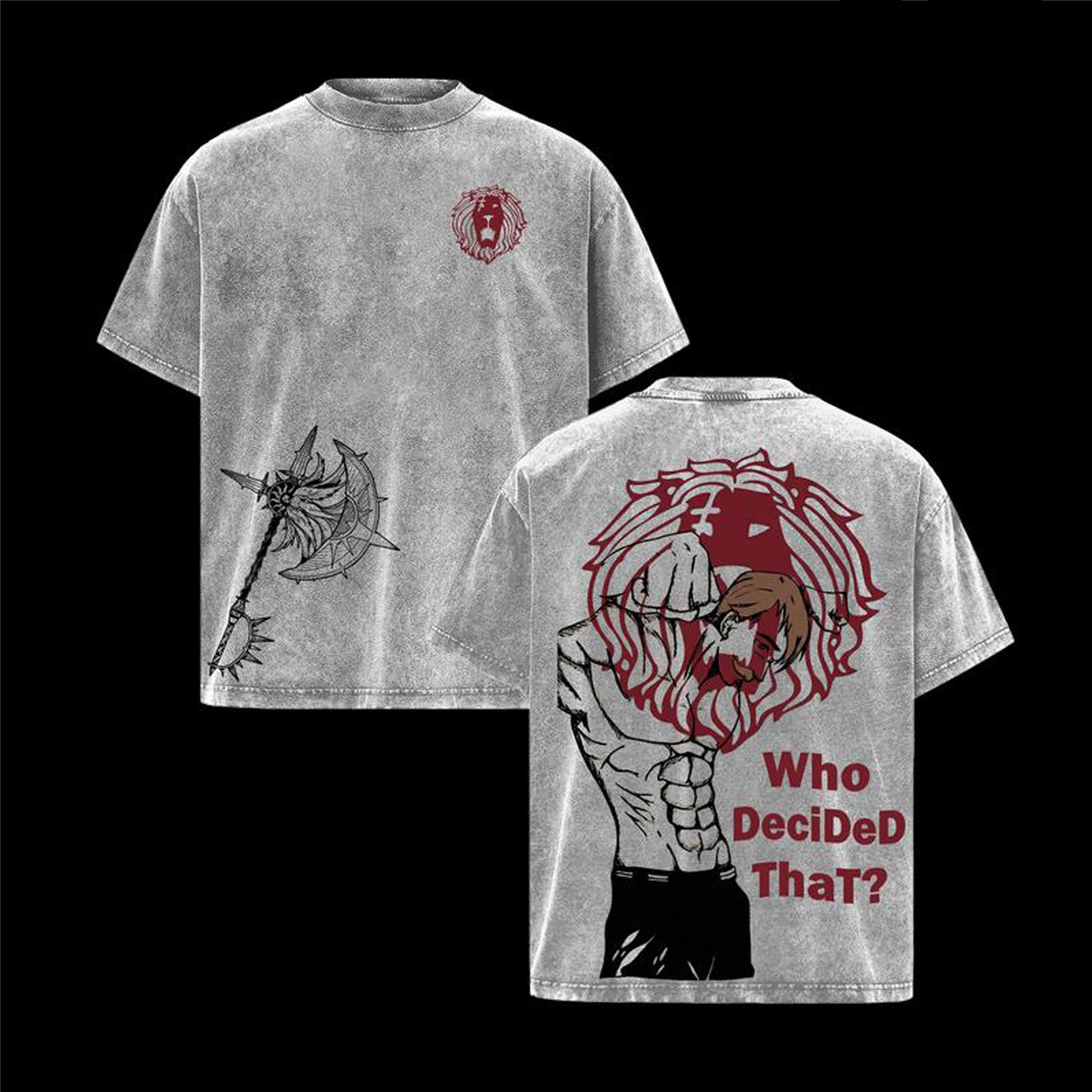 Escanor washedr SevenDeadlySins Vintage T-shirt/Crewneck/Hoodie