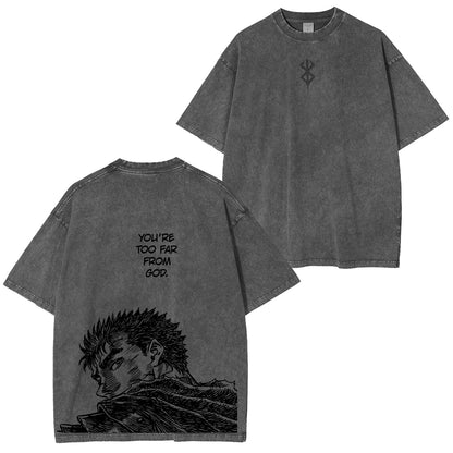Berserk :Guts Polera Lavada Vintage