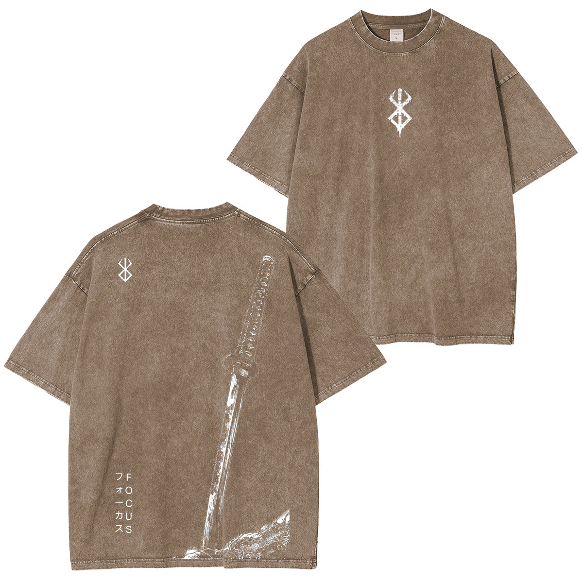 Berserk Anime Acid Vintage washed T-shirt/Crewneck/Hoodie