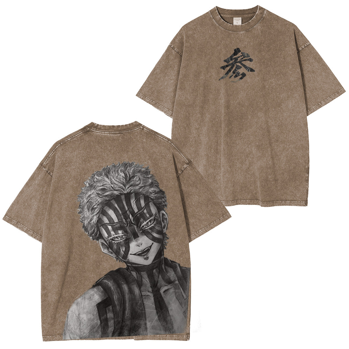 Demon Slayer: Kimetsu no Yaiba. Vintage washed T-shirt/Crewneck/Hoodie