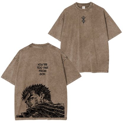 Berserk :Guts Polera Lavada Vintage