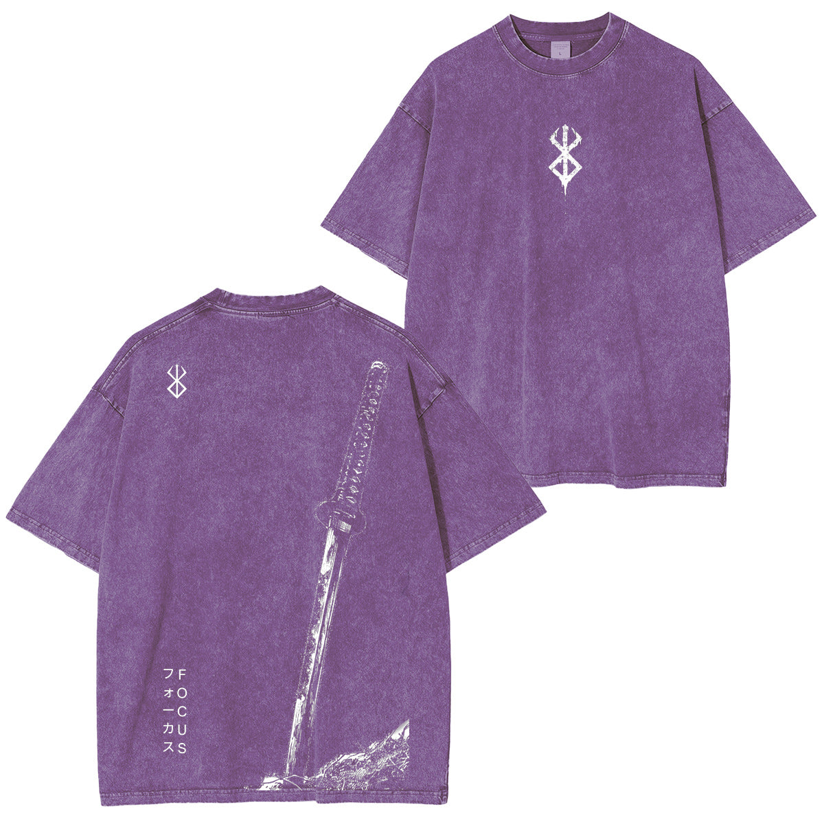 Berserk Anime Acid Vintage washed T-shirt/Crewneck/Hoodie