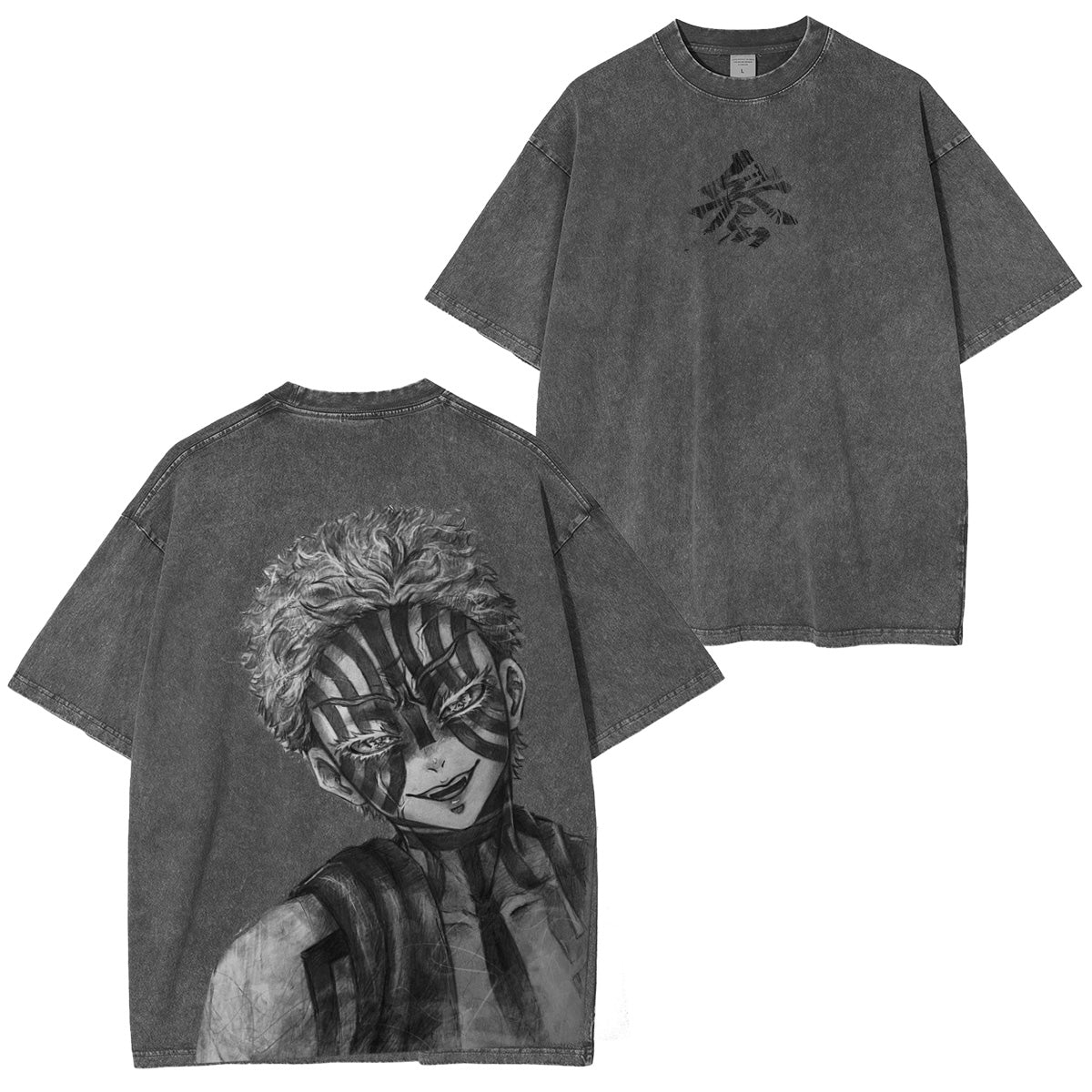 Demon Slayer: Kimetsu no Yaiba. Vintage washed T-shirt/Crewneck/Hoodie