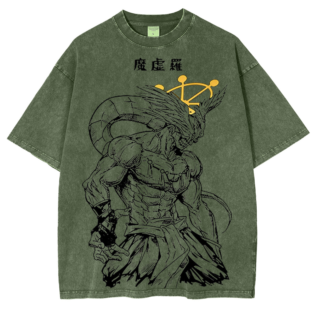 Jujutsu Kaisen :Mahoraga Polera Lavada Vintage