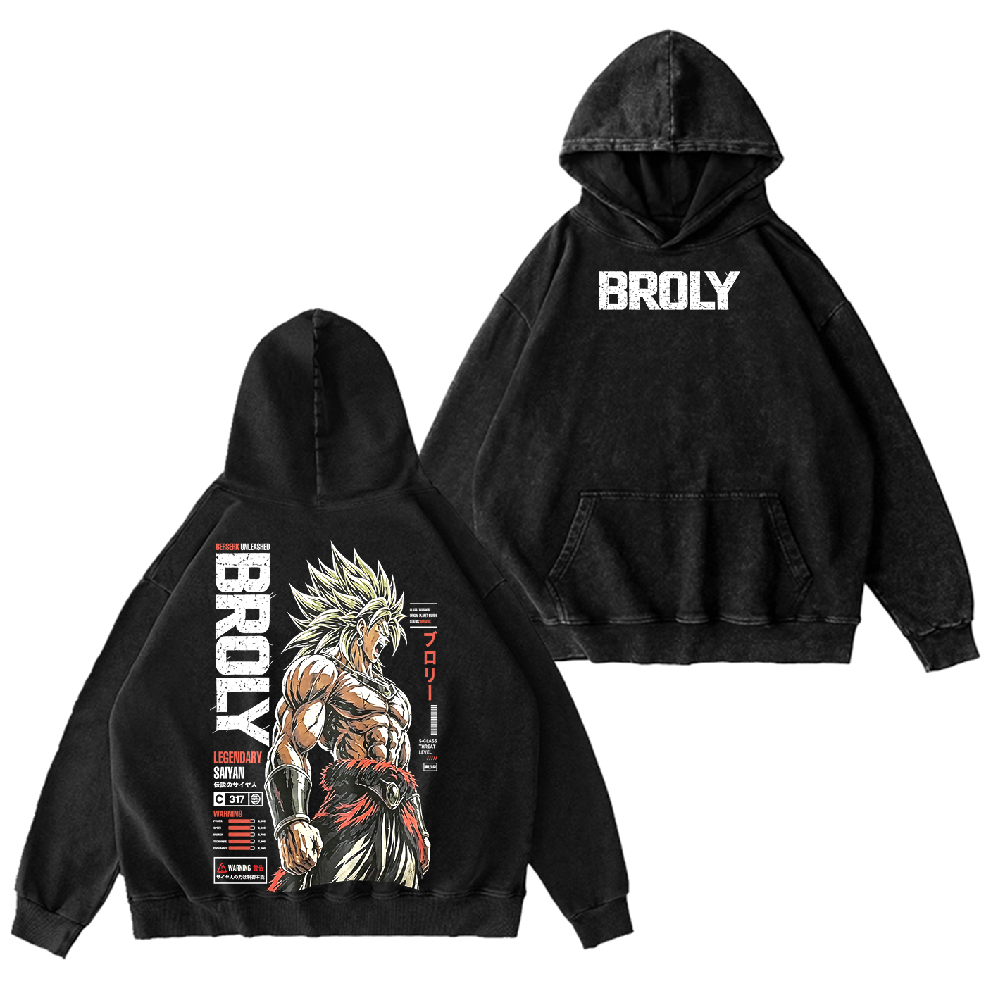Broly Dragon Ball Super Unisex Washed T-Shirt
