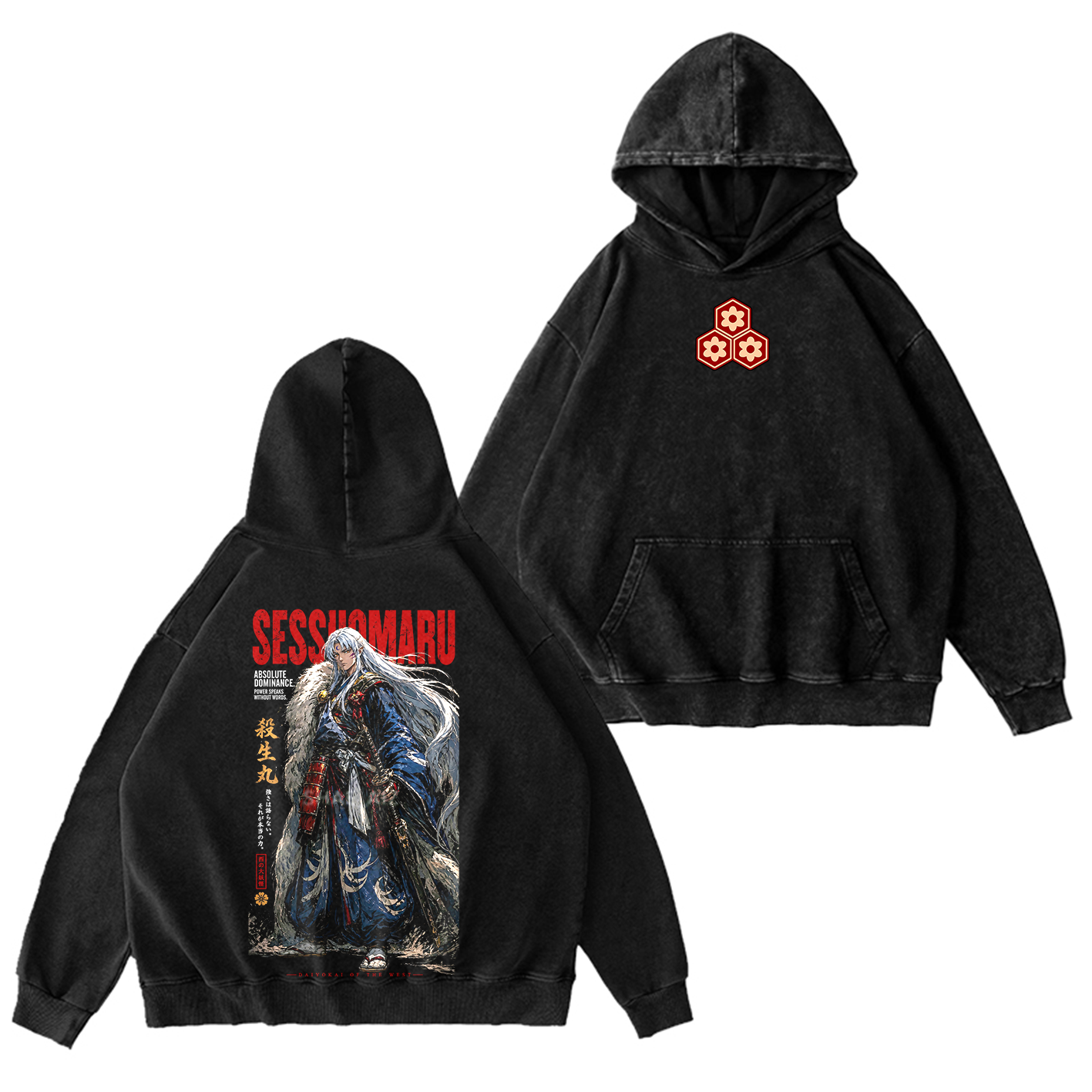 Inuyasha Sesshomaru Unisex Washed T-shirt/Crewneck/Hoodie