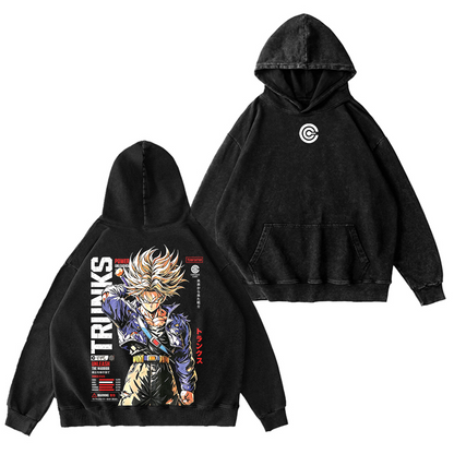 Future Trunks Dragon Ball Vintage Unisex Washed T-Shirt