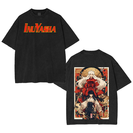 Inuyasha Vintage Polera Unisex Lavada