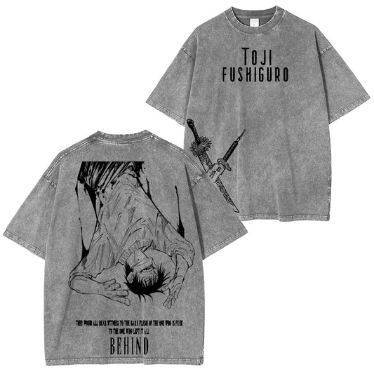 Jujutsu Kaisen :Toji Fushiguro Vintage washed T-shirt/Crewneck/Hoodie