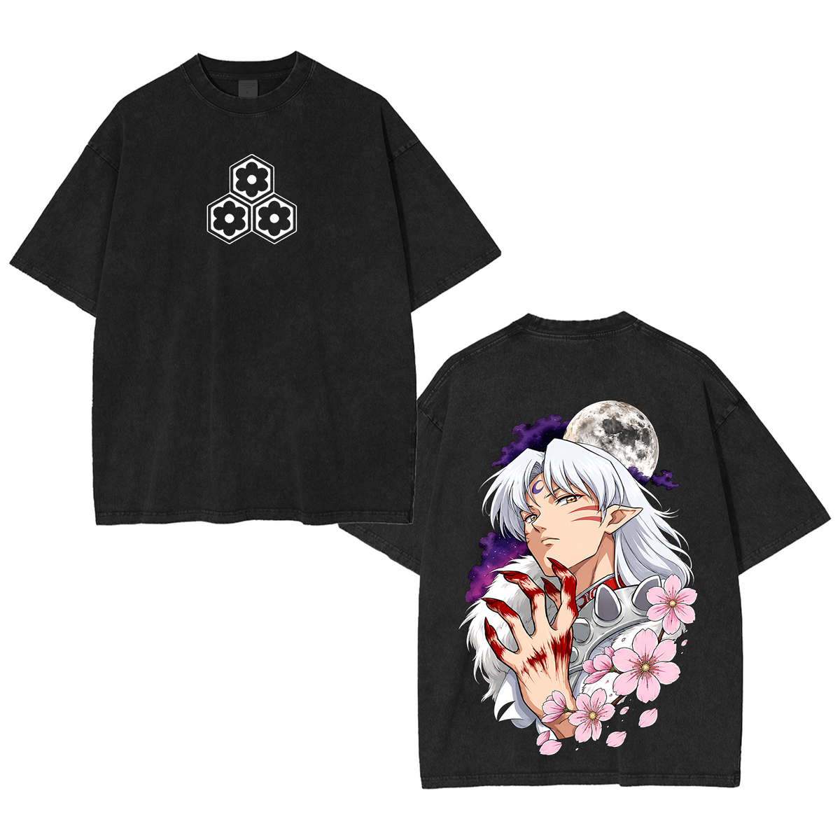 Inuyasha Vintage Polera Unisex Lavada