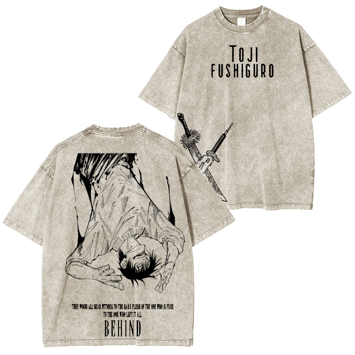 Jujutsu Kaisen :Toji Fushiguro Vintage washed T-shirt/Crewneck/Hoodie