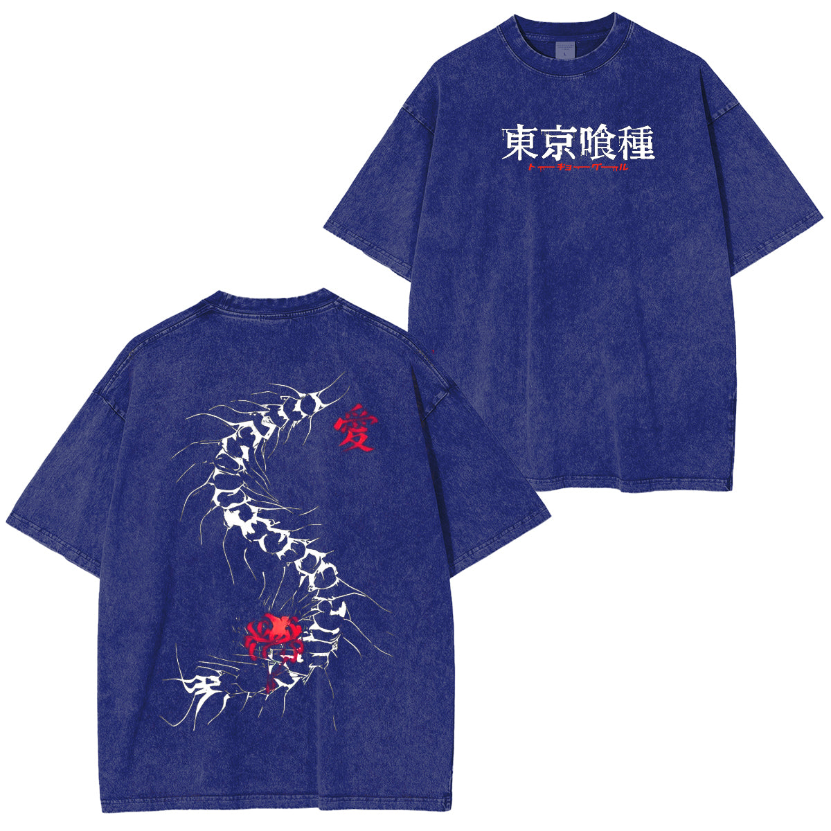 Centipede‑drawn power—dress in the transformation of Ken. Tokyo Ghoul Anime Polera Unisex Lavada