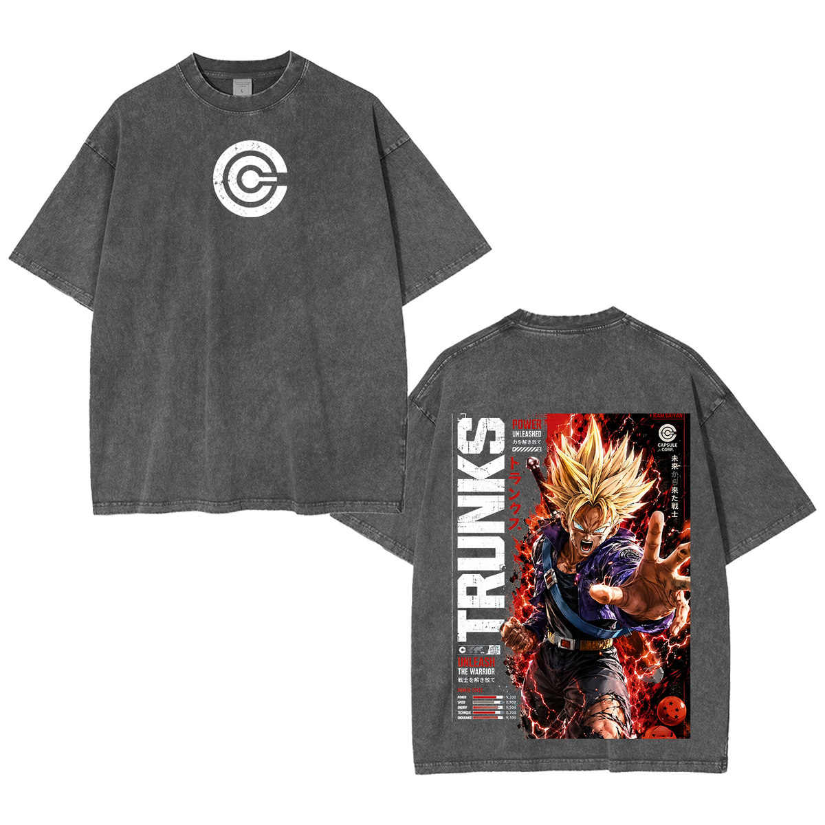 Future Trunks Dragon Ball Vintage Polera Unisex Lavada