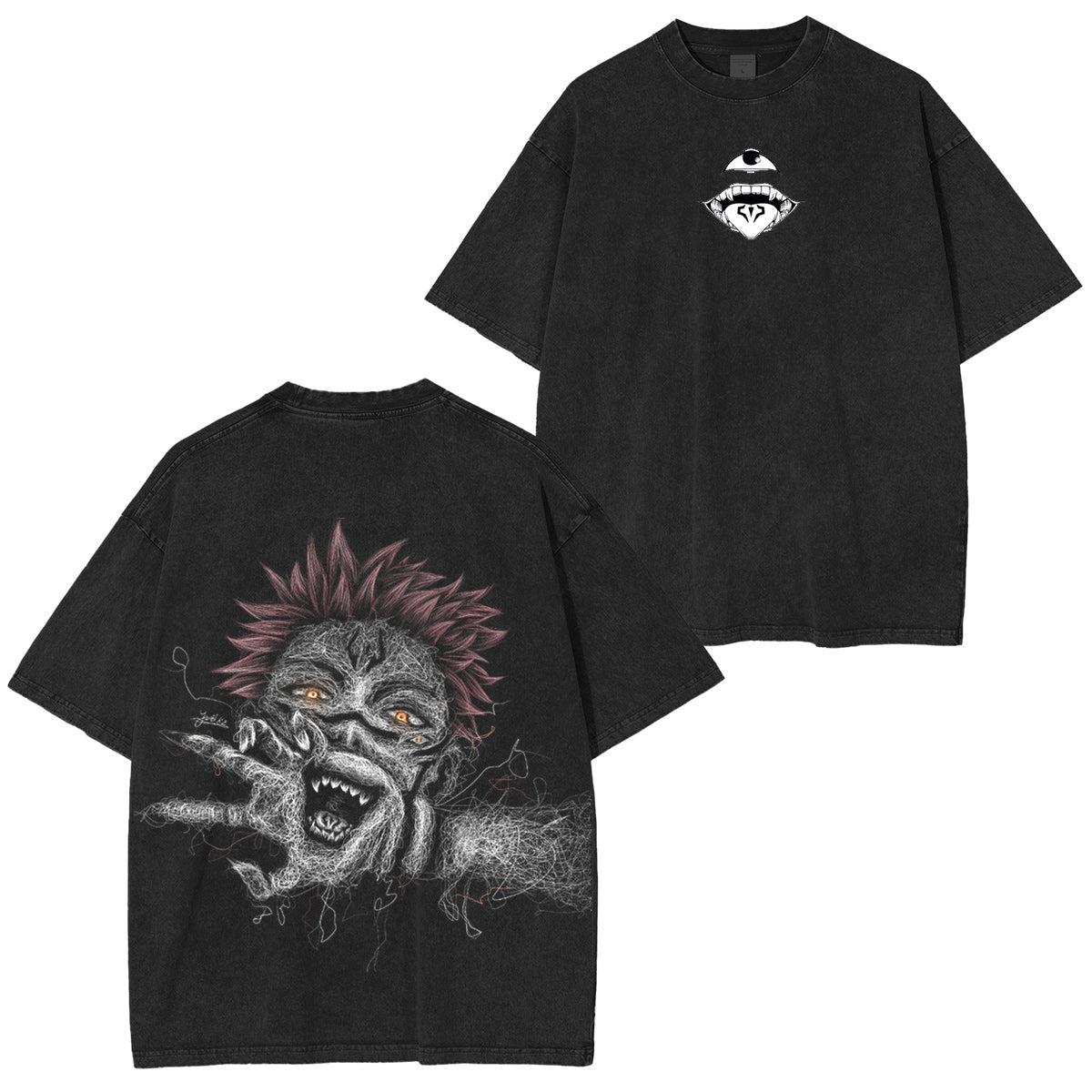 Jujutsu Kaisen :Ryomen Sukuna Vintage washed T-shirt/Crewneck/Hoodie