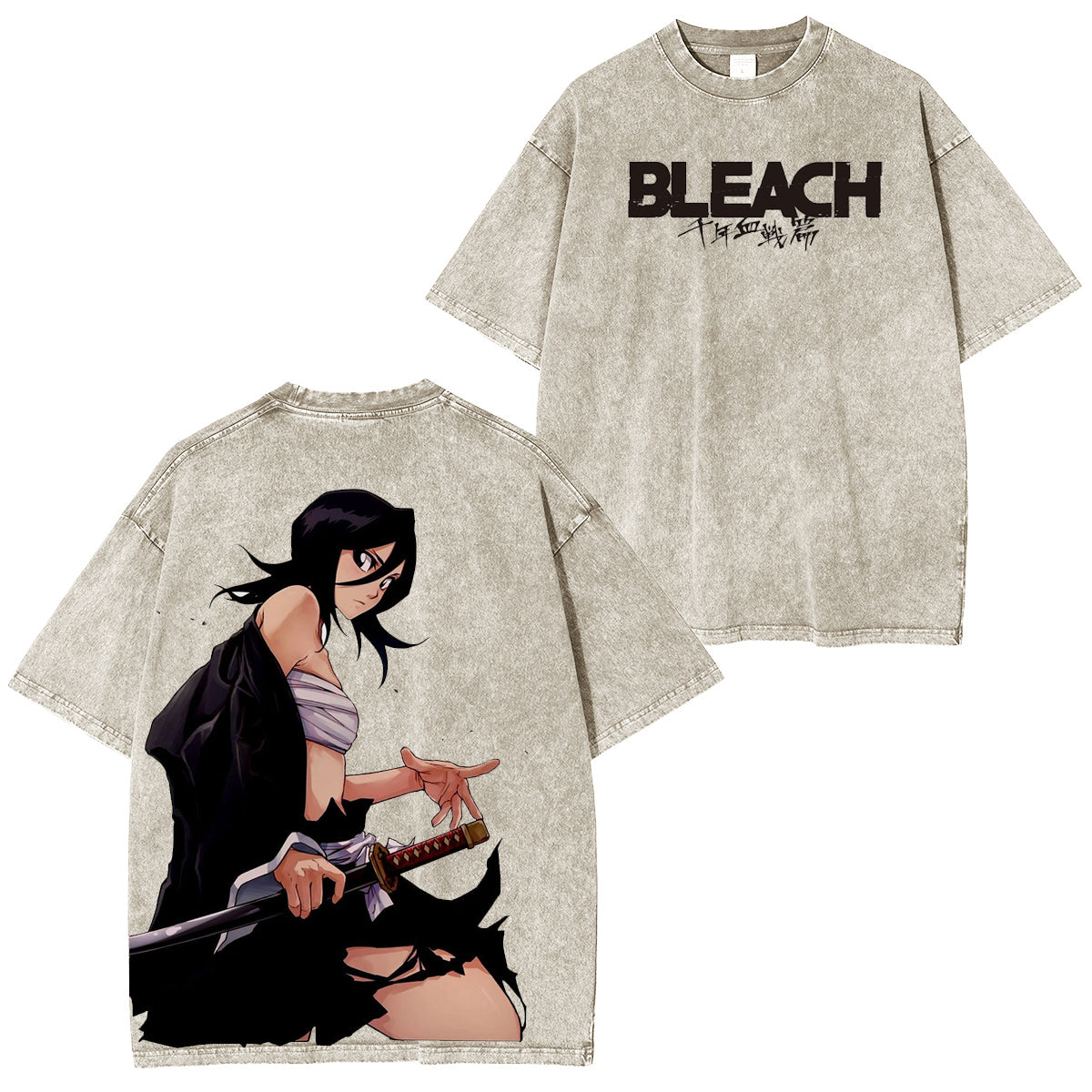 BLEACH :Kuchiki Rukia Vintage washed T-shirt/Crewneck/Hoodie
