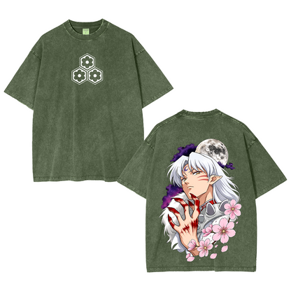 Inuyasha Vintage Polera Unisex Lavada