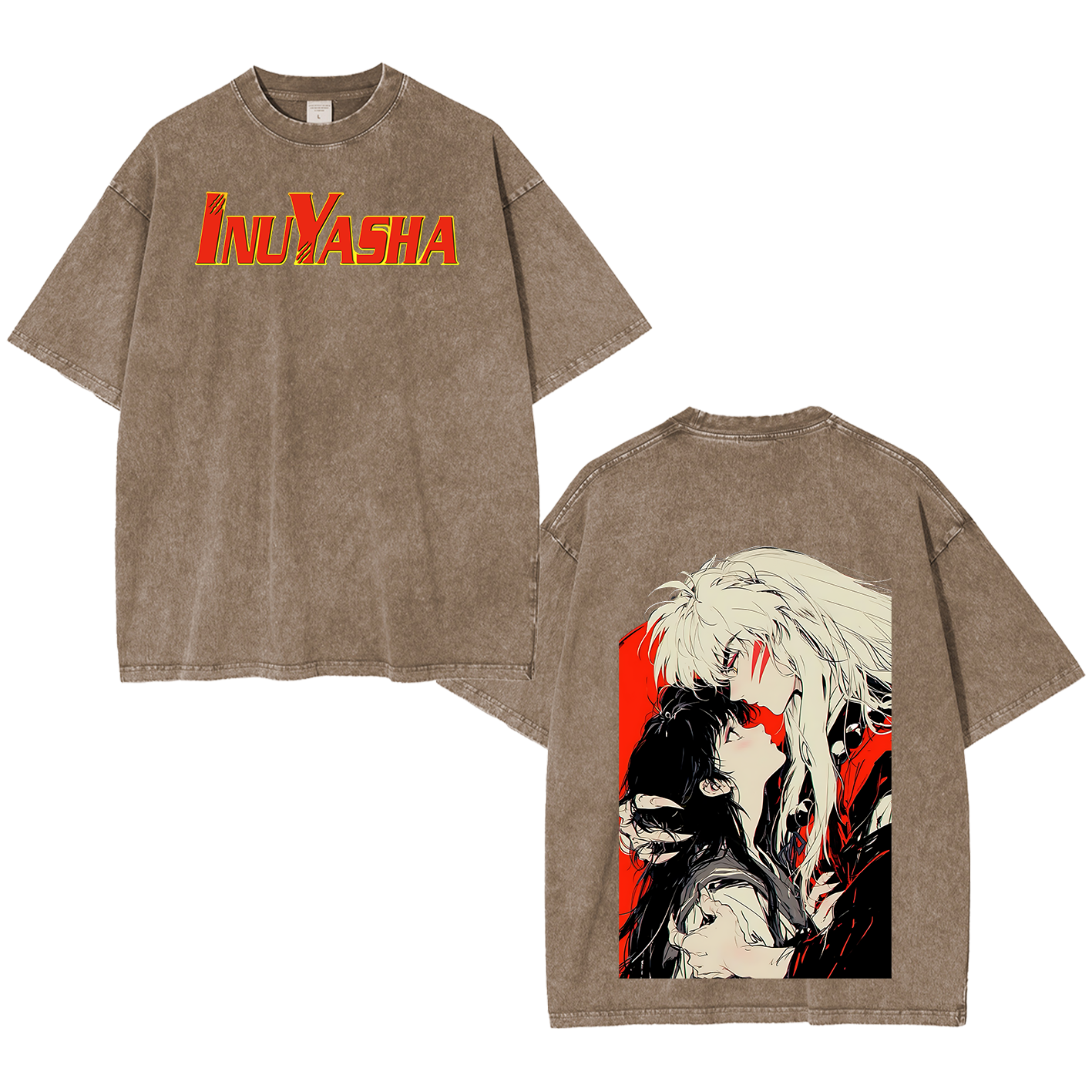 Inuyasha Vintage Polera Unisex Lavada